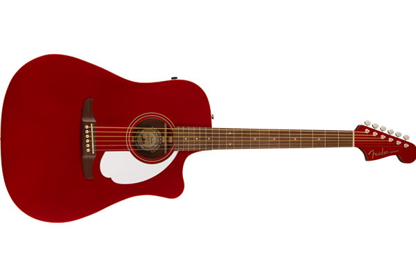 Redondo Player, Walnut Fingerboard, White Pickguard, Candy Apple Red