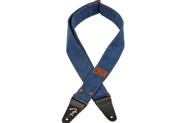 Fender® x Wrangler® Riveted Denim Strap, Indigo