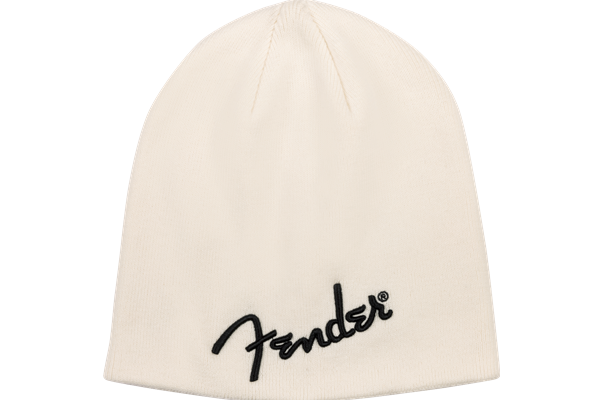 Fender® Logo Beanie, Arctic White, One Size