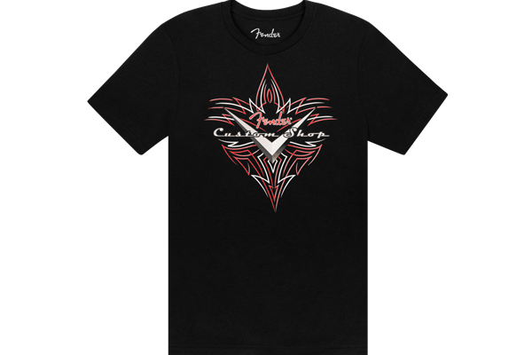 Fender® Custom Shop Pinstripe T-Shirt, Black, M