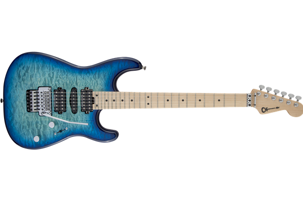 MJ San Dimas® Style 1 HSH FR M QM, Maple Fingerboard, Caribbean Burst