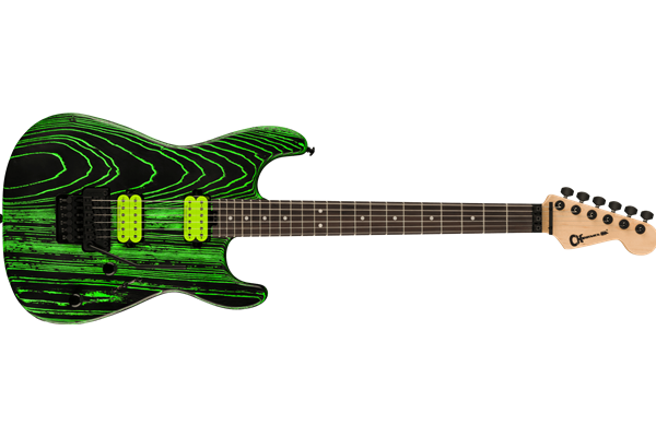 Pro-Mod San Dimas® Style 1 HH FR E Ash, Ebony Fingerboard, Green Glow