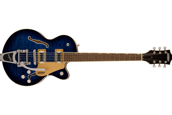 G5655T-QM Electromatic® Center Block Jr. Single-Cut Quilted Maple with Bigsby®, Hudson Sky