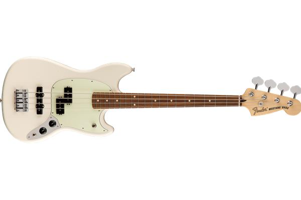Mustang® Bass PJ, Pau Ferro Fingerboard, Olympic White