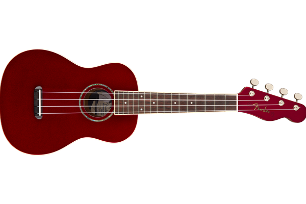 Zuma Classic Concert Uke, Walnut Fingerboard, Candy Apple Red