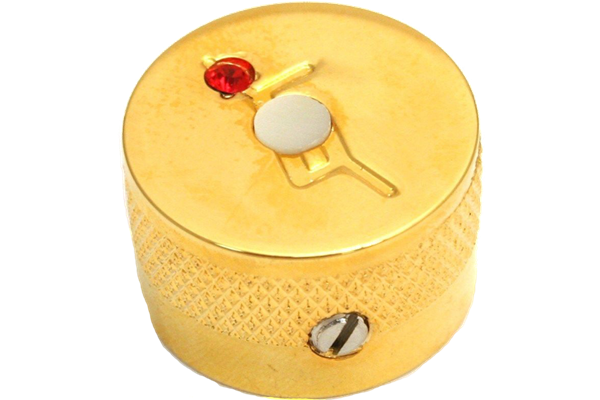 Knob, Gretsch® "G" Arrow Logo with Jewel, Gold (4)