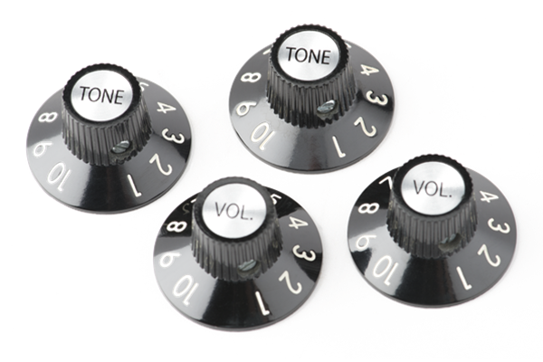 72 Telecaster® Custom Knobs (4), Black