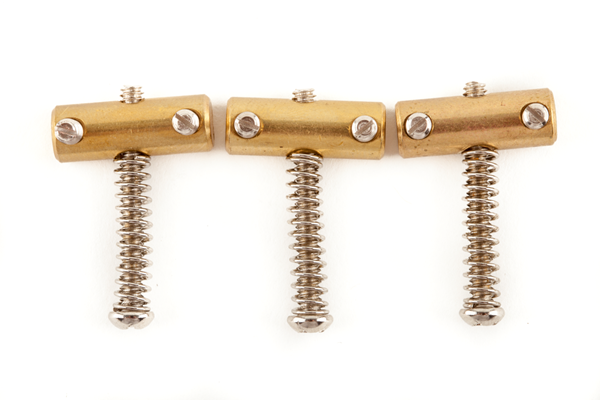 American Vintage Telecaster® Compensated Bridge Saddles, Brass