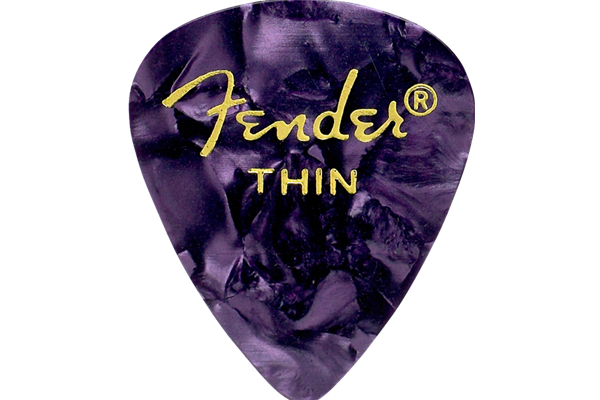 Premium Celluloid 351 Shape Picks, Thin, Purple Moto, 144-Pack