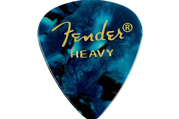 Premium Celluloid 351 Shape Picks, Heavy, Ocean Turquoise, 144-Pack