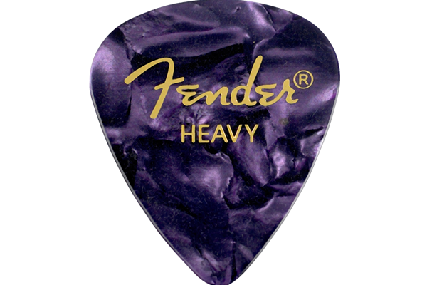 Premium Celluloid 351 Shape Picks, Heavy, Purple Moto, 144-Pack