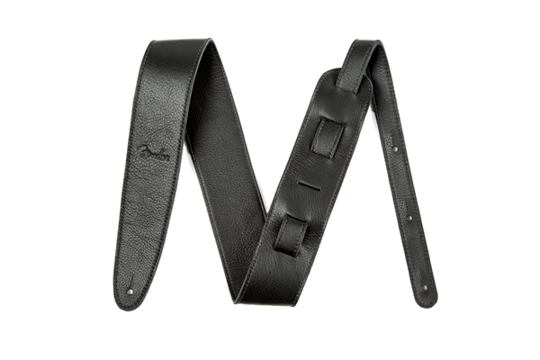 Artisan Crafted Leather Strap, 2.5" Black