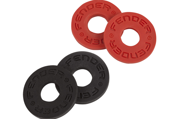 Fender® Strap Blocks 4-Pack, Black (2) and Red (2)