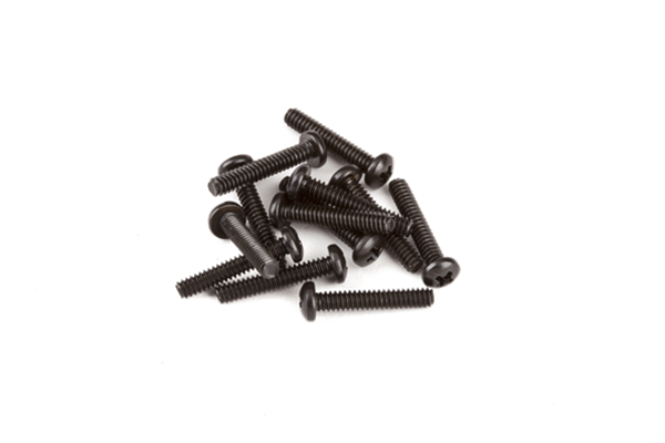 American Deluxe/Elite Strat®/Tele® Saddle Intonation Screws, (Short 4-40 X 5/8) Phillips, Black (12)