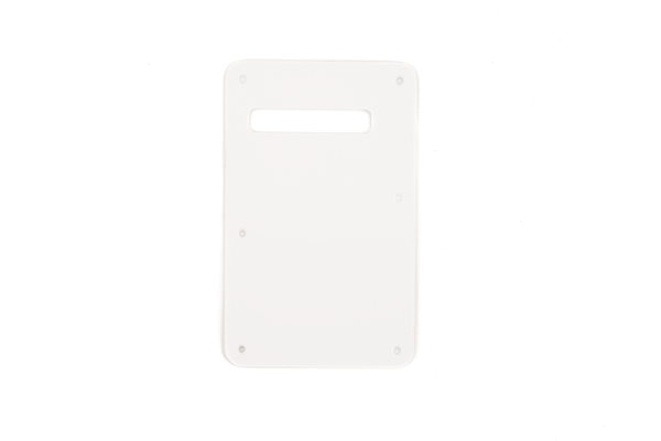 Modern-Style Strat® Backplate, White, 1-Ply, Single Slot
