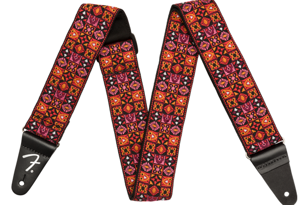 Festival Strap, Red Mosaic, 2"