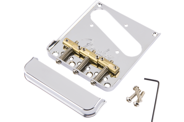3-Saddle American Pro Telecaster® Bridge Assembly, Chrome