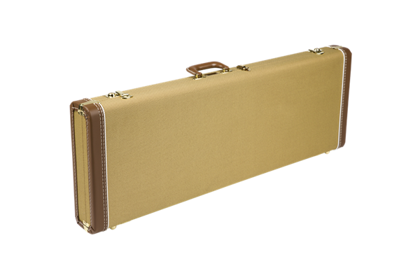 G&G Deluxe Strat®/Tele® Hardshell Case, Tweed with Red Poodle Plush Interior