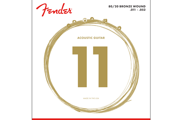 80/20 Bronze Acoustic Strings, Ball End, 70CL .011-.052 Gauges, (6)