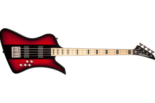 X Series Signature David Ellefson Kelly™ Bird IV Bass, Maple Fingerboard, Red Stripe