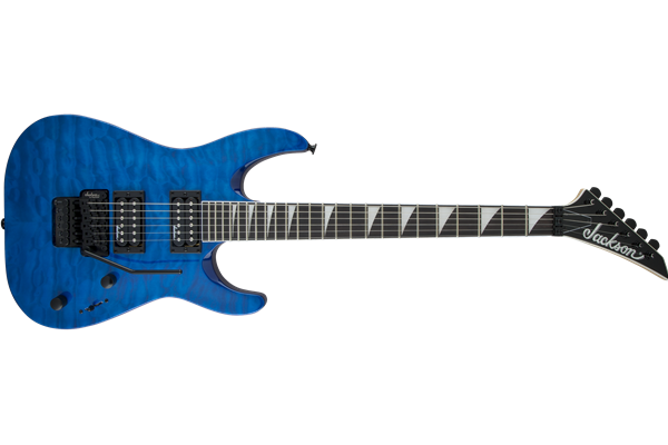 JS Series Dinky® Arch Top JS32Q DKA, Amaranth Fingerboard, Transparent Blue