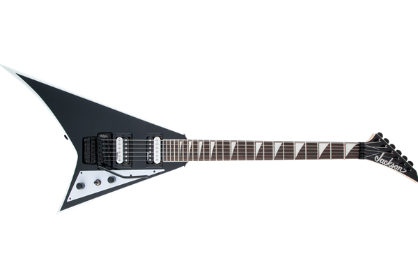 JS Series Rhoads JS32, Amaranth Fingerboard, Black with White Bevels