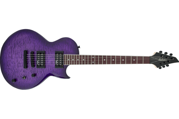 JS Series Monarkh SC JS22Q, Amaranth Fingerboard, Transparent Purple Burst