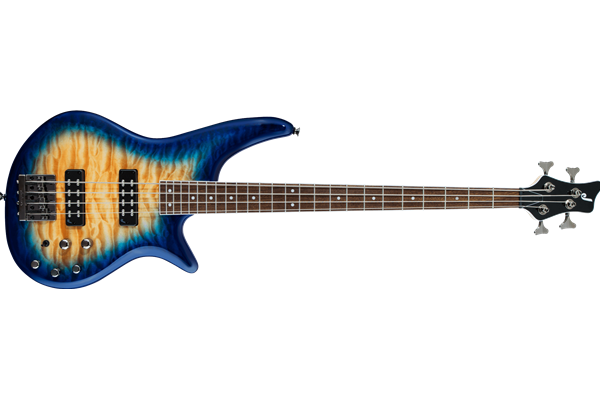JS Series Spectra Bass JS3Q, Laurel Fingerboard, Amber Blue Burst