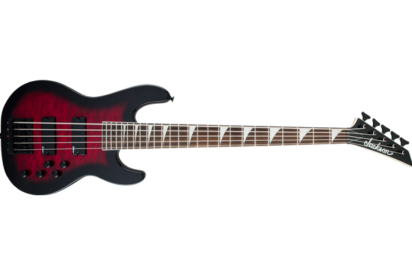 JS Series Concert™ Bass JS3VQ, Amaranth Fingerboard, Transparent Red Burst