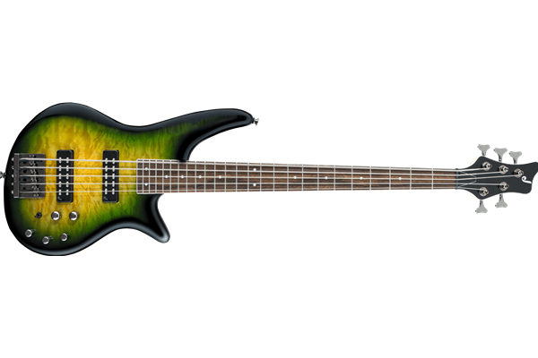 JS Series Spectra Bass JS3QV, Laurel Fingerboard, Alien Burst