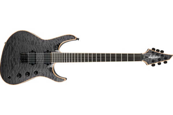 USA Signature Chris Broderick Soloist™ HT6, Ebony Fingerboard, Transparent Black