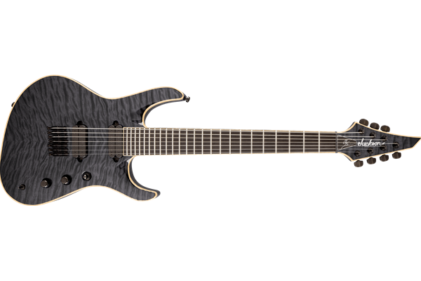 USA Signature Chris Broderick Soloist™ HT7, Ebony Fingerboard, Transparent Black