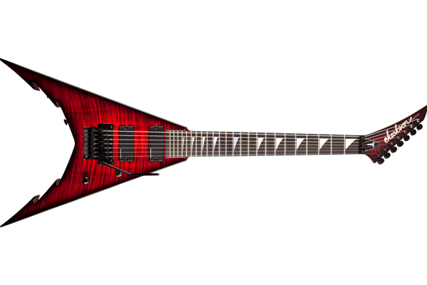USA Signature Corey Beaulieu King V™ KV7, Ebony Fingerboard, Transparent Red Burst
