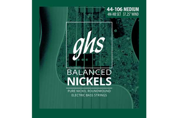 Balanced Nickels, Medium Electric Bass Strings, 70-140