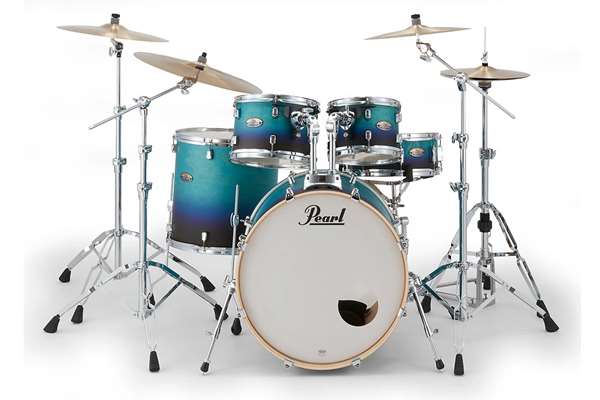 Pearl Decade Maple, Azure Daybreak Drum Shells 10x7TT, 12x8TT, 16x16FT, 22x18BD(BB)
