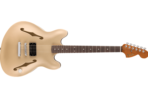 Tom DeLonge Starcaster®, Rosewood Fingerboard, Chrome Hardware, Satin Shoreline Gold