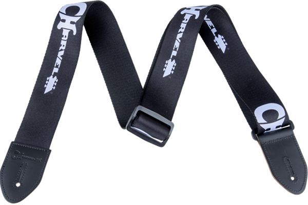 Charvel® Strap, Black with White Logo
