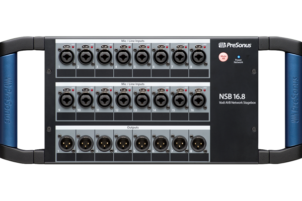 PreSonus® NSB 16.8 Networked Stage Box, Black