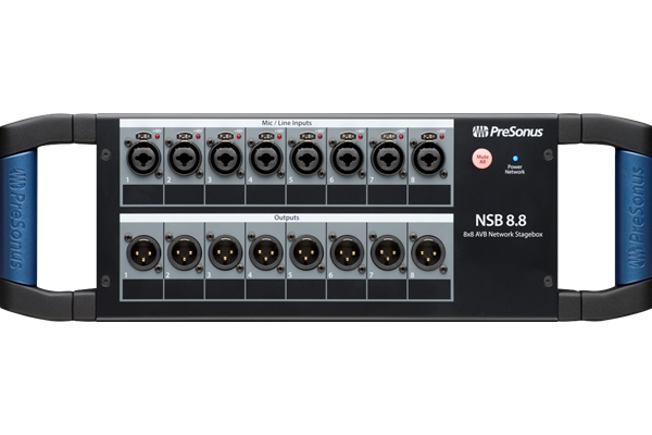 PreSonus® NSB 8.8 Networked Stage Box, Black, 230-240V UK