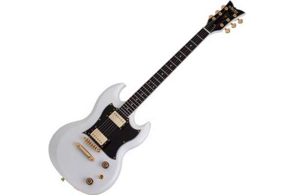 Schecter 542-SHC ZV-H6LLYW66D 6 String RH Electric Guitar - Gloss White