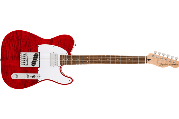 Affinity Series® Telecaster® FMT SH, Laurel Fingerboard, White Pickguard, Crimson Red Transparent