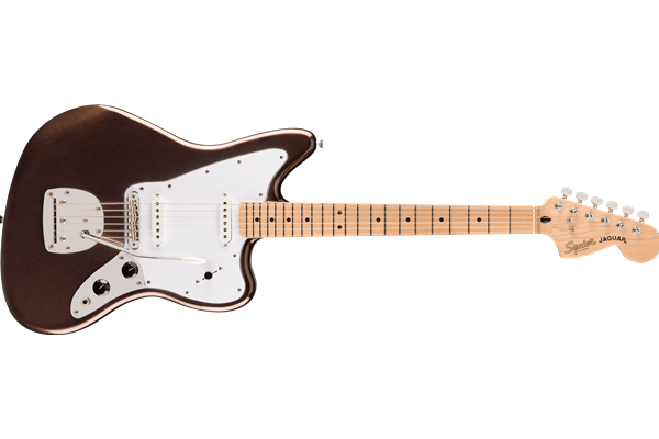 Affinity Series® Jaguar®, Maple Fingerboard, White Pickguard, Mystic Metallic Brown