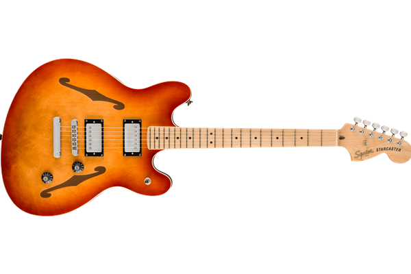 Affinity Series® Starcaster® Deluxe, Maple Fingerboard, Sienna Sunburst