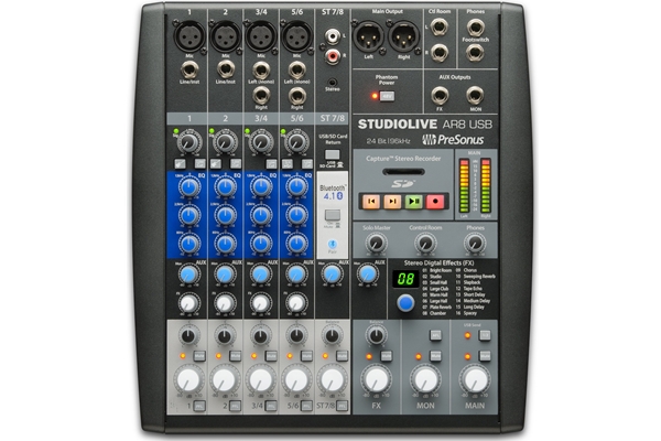 Presonus Studiolive Ar8 Usb 8-Channel Hybrid Performance And Recording Mixer