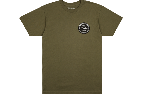 Stratocaster™ 70th Anniversary Badge Tee, Olive, L