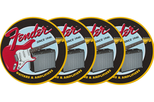 Fender™ 1946 Guitars & Amps Coaster Set