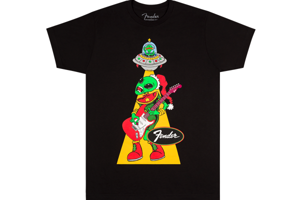 Fender® Ugly Christmas Tee Alien, Blk, XL