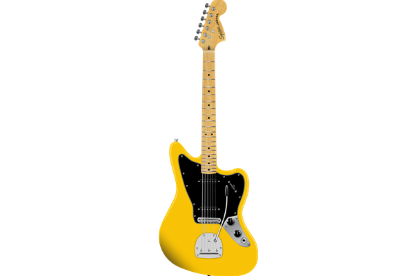 2025 FSR Affinity Series® Jaguar®, Graffiti Yellow, Black PG, Maple Fretboard