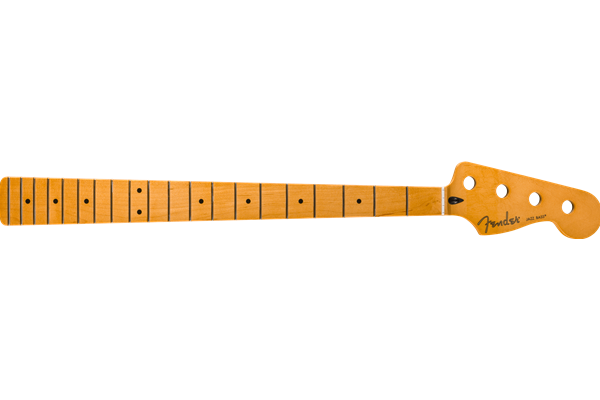 Player II Series Jazz Bass® Neck, 22 Medium Jumbo Frets, Maple, 9.5", Modern "C"