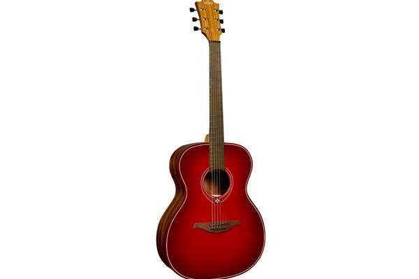 Lag Guitars T-RED-DCE Tramontane Special Auditorium Cutaway Acoustic / Electric Guitar (Red Burst)